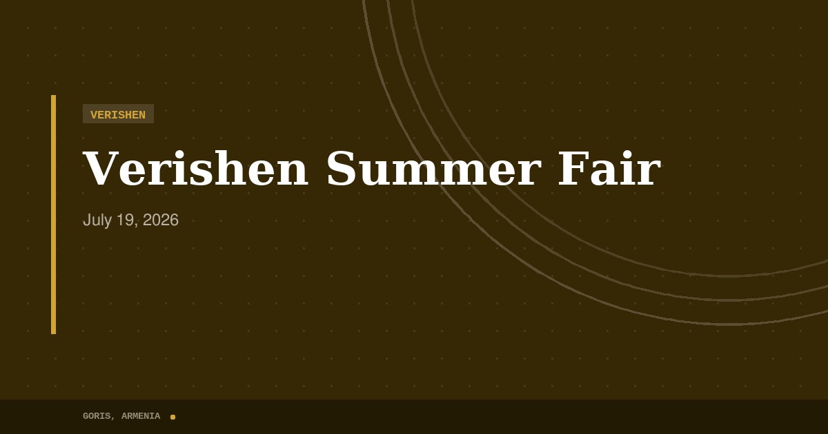 Verishen Summer Fair